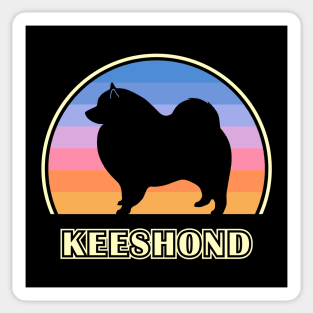 Keeshond Vintage Sunset Dog Sticker